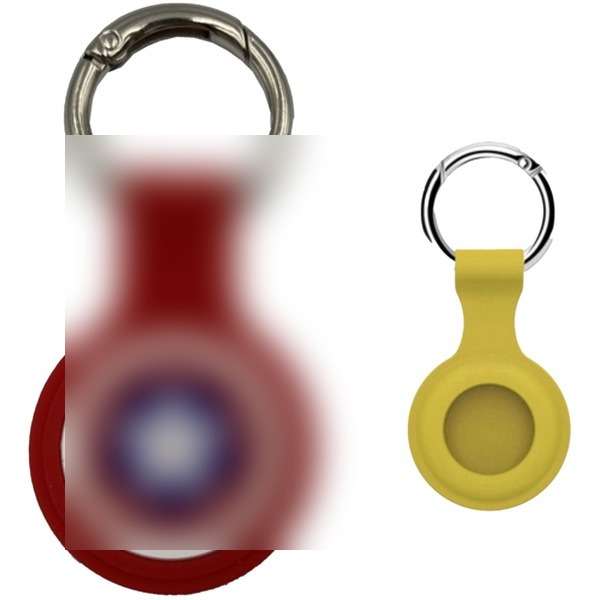 Silicone AirTag Holder with Keyring